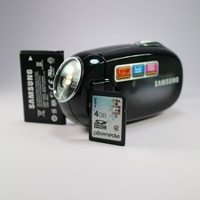 Samsung SMX-C20BP Handheld Camcorder Black Tested With Battery and SD Card