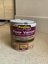 Rustins Floor varnish 2.5ltr Clear New unopened 