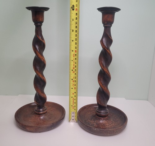 Antique pair candlestick - antique,