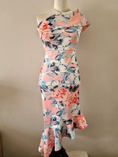ASOS One Shoulder Floral Midi