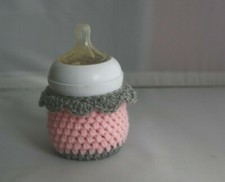 Handmade crochet baby bottle