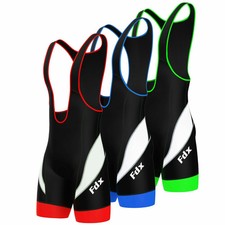 Mens Performance Cycling Bib Shorts Coolmax? Padded Cycle Pants Shorts