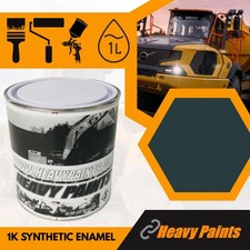 Hyundai Digger Counterweight Dark Grey Blue paint Enamel Paint 1 Litre Tin