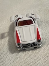 Siku Mercedes Benz 300SL Gullwing Toy Car White Red Stripes