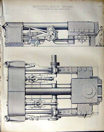 Antique old print 2294 - antique,