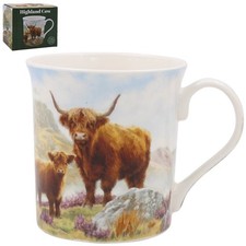 Fine china mug highland cow - highland,