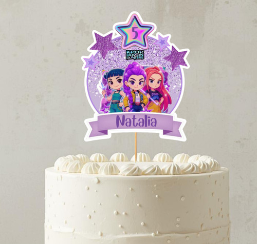 Personalised pop style cake - style,