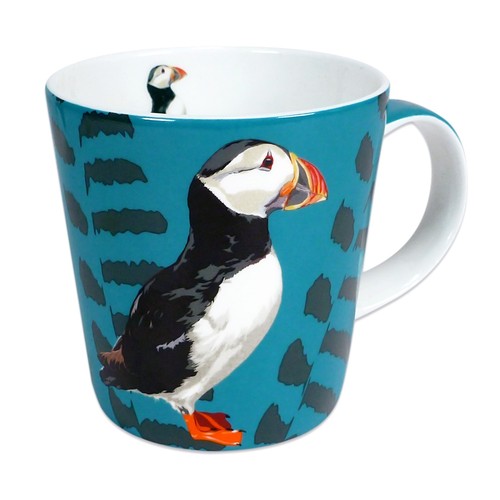 Puffin mug fine bone - puffin,