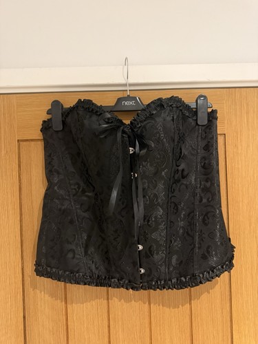 Ladies black burlesque basque - ladies,