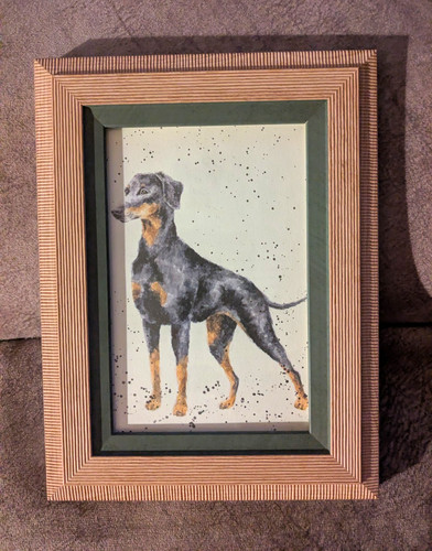 Framed dog art - art, print