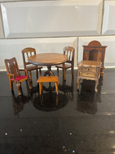 Vintage Wood Miniature Dolls