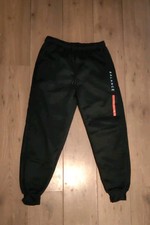 Fleece Lined Joggers, Black Size M, New
