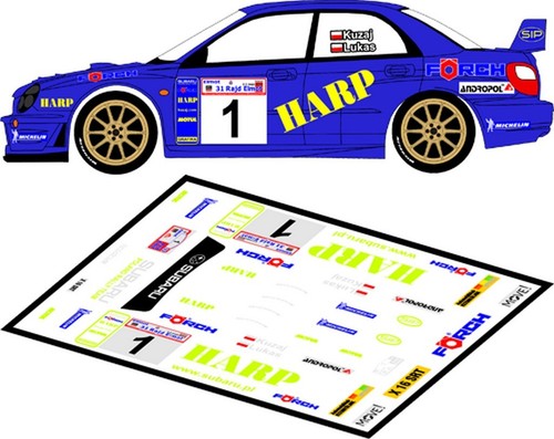 Decals subaru impreza wrc - 1/43,