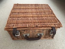 Vintage Optima West Sussex Picnic Set in wicker basket
