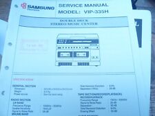 Samsung VIP-335H  Stereo Music Centre ORIGINAL Service Manual