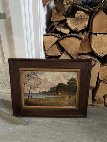 Vintage georgian framed - vintage, oil