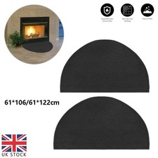 Home Kitchen Fireproof Mat Fireplace Area Rug Hearth Grill Floor Protection Hot