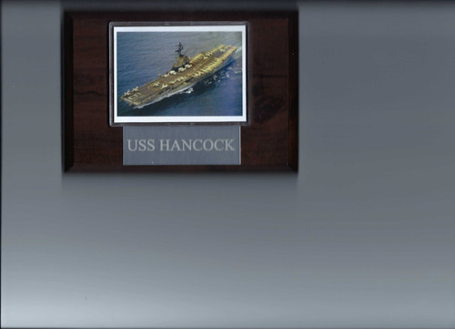 Uss hancock plaque navy - uss,