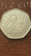 2005 Gibraltar Christmas 50p Madonna And Child