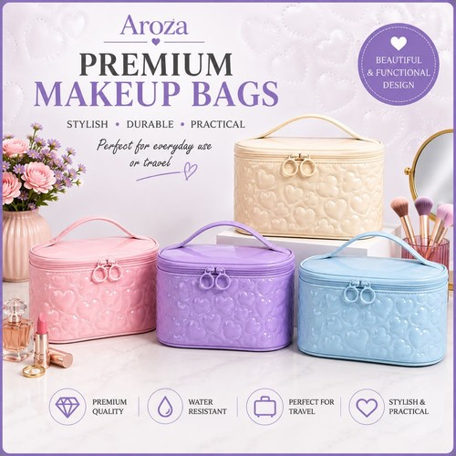 Premium makeup bag heart - premium,