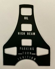 HONDA CB400A AUTO HAWK CONSOLE COVER LAMP DECAL