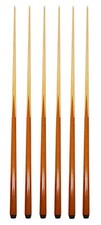 SET OF 6 POOL CUES 4-Prong 57"