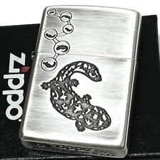 Zippo Oil Lighter Japanese Giant Salamander Egg Silver Regular Case Japan