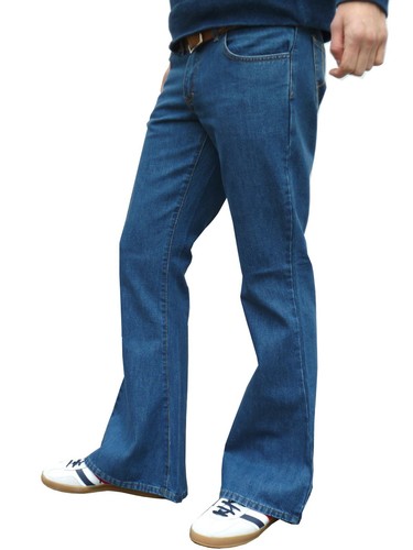 Mens denim flares - mens, bell
