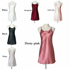 New Women Satin Faux Silk Sexy