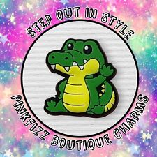 Cute Crocodile - Charm for Croc Style Shoes -