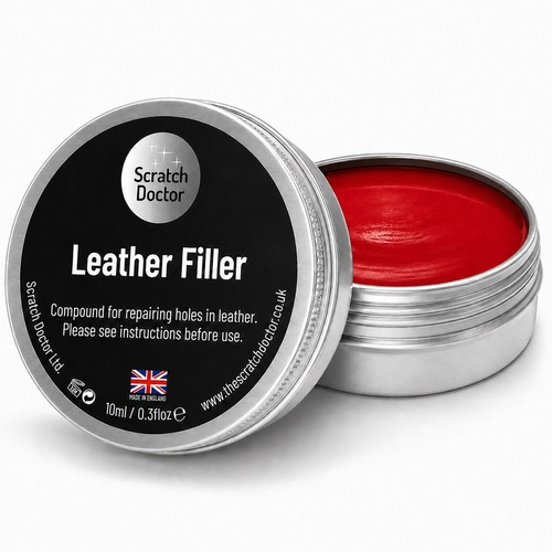 Leather repair filler red 10ml - filler,