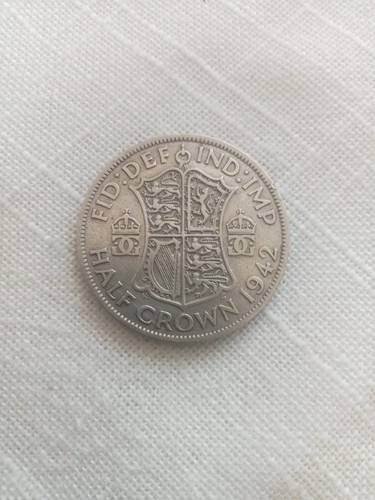 1942 king george half crown - 1942,