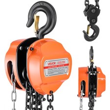 VEVOR Hand Chain Hoist 2 T Capacity 3 m Manual Chain Block with G80 Chain