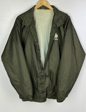 ADIDAS PADDED WINTER COAT Size Large 42" Men`s Fleece Lined Jacket Khaki