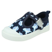 Boys Clarks Casual T-Bar Shoes