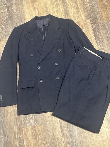 Vintage 1940s blue double - vintage,