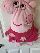 Peppa Pig Shaped Cushion - Pyjama Case -  Plush