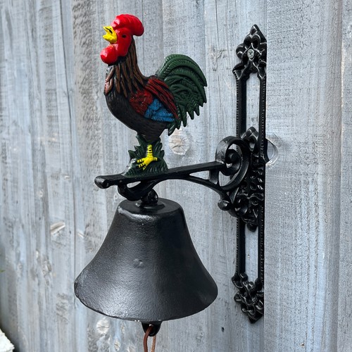 Cast iron garden gate - gate, bell