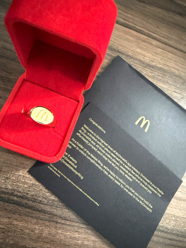 Mcdonald gold tone m - gold, ‘m’
