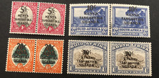 SOUTH AFRICA 1941-42 SURCHARGED PAIRS SG151-154 MH   RB46