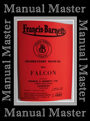 Francis barnett model falcon - -,