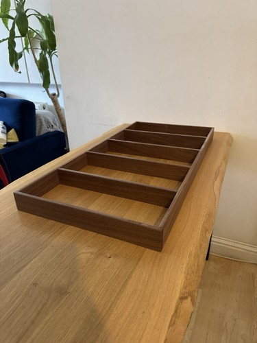 Solid walnut utensil tray - walnut,