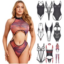 Womens High Cut Teddy Leotard