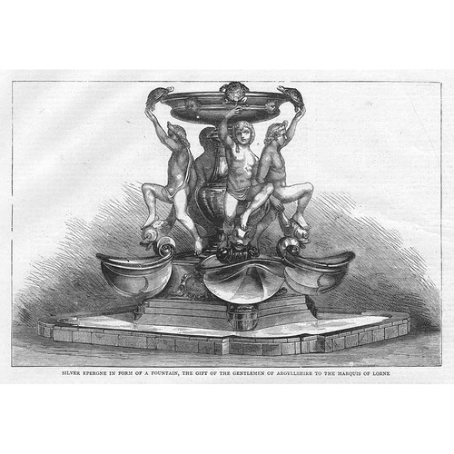 Silver epergne gifted - epergne,
