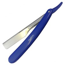 BARBER SALON STRAIGHT CUT THROAT SHAVING RAZOR RASOIRS RASOI BLUE