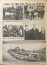 WWI Print 1917 – Sweep the Hun & Dug-Outs – War Illustrated Military Artwork