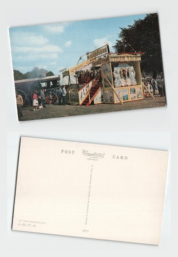 Postcard the fairground - -, at