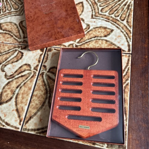 Vintage wooden belt tie - vintage, rack