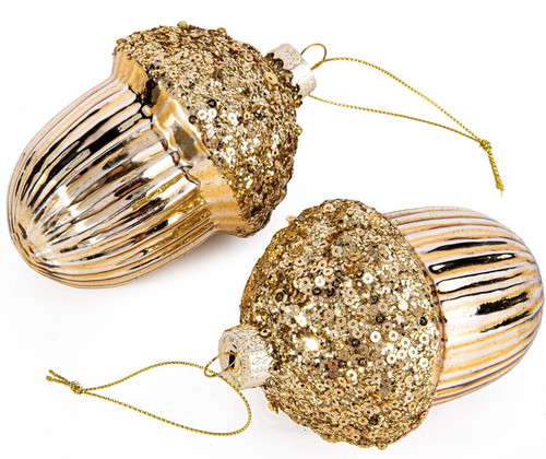 Set gold acorn - of,