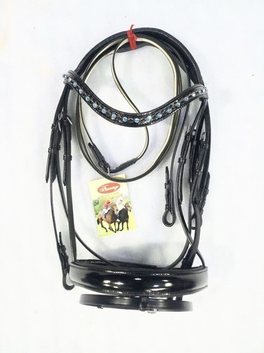 New leather english bridle - new,